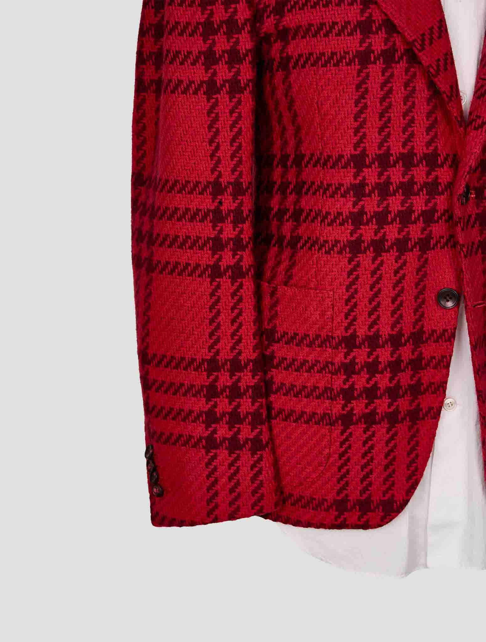 Kiton Burgundy Red Cashmere Blazer