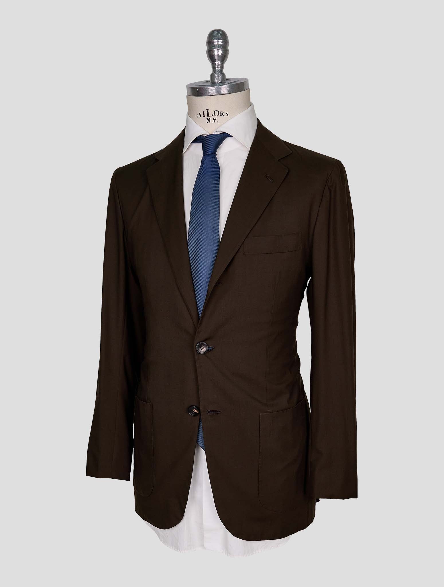 Kiton Brown Wool Blazer