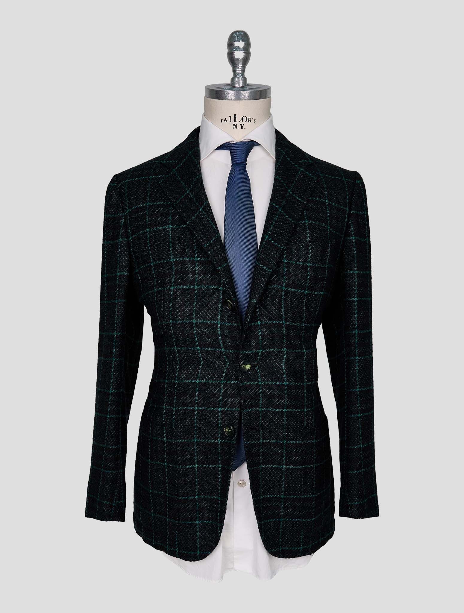 Kiton Green Cashmere Blazer