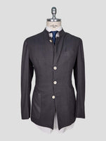 Kiton Gray Silk Blazer