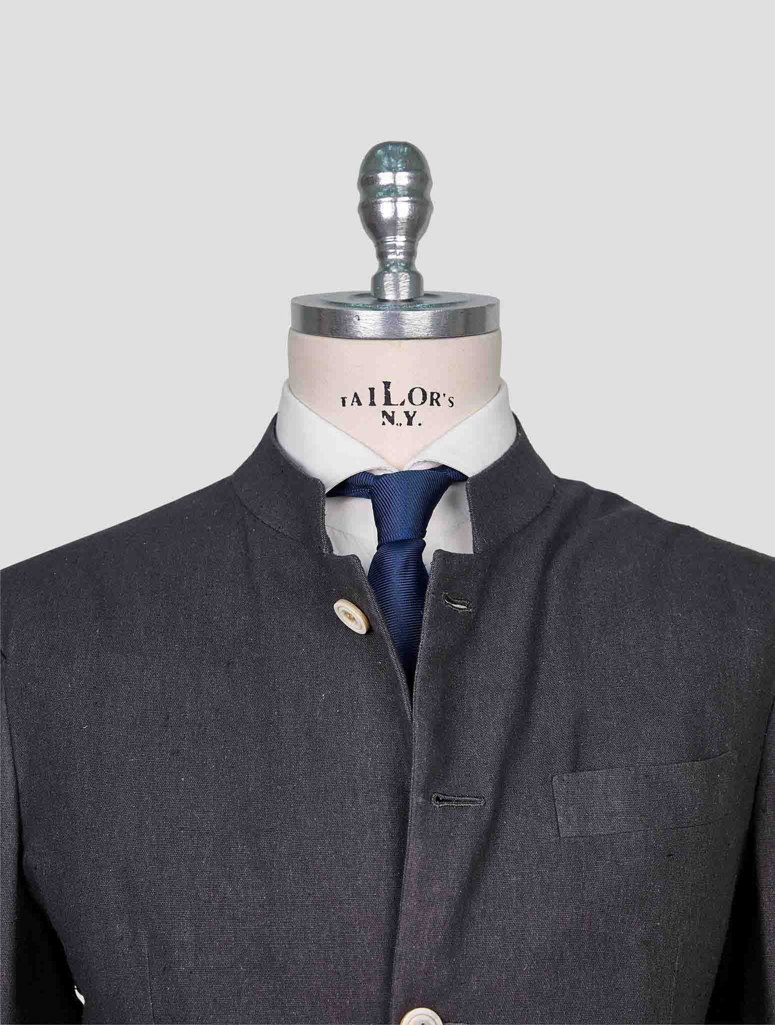 Kiton Gray Silk Blazer