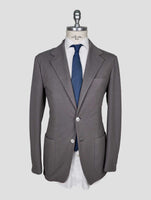 Kiton Gray Cotton Ea Blazer