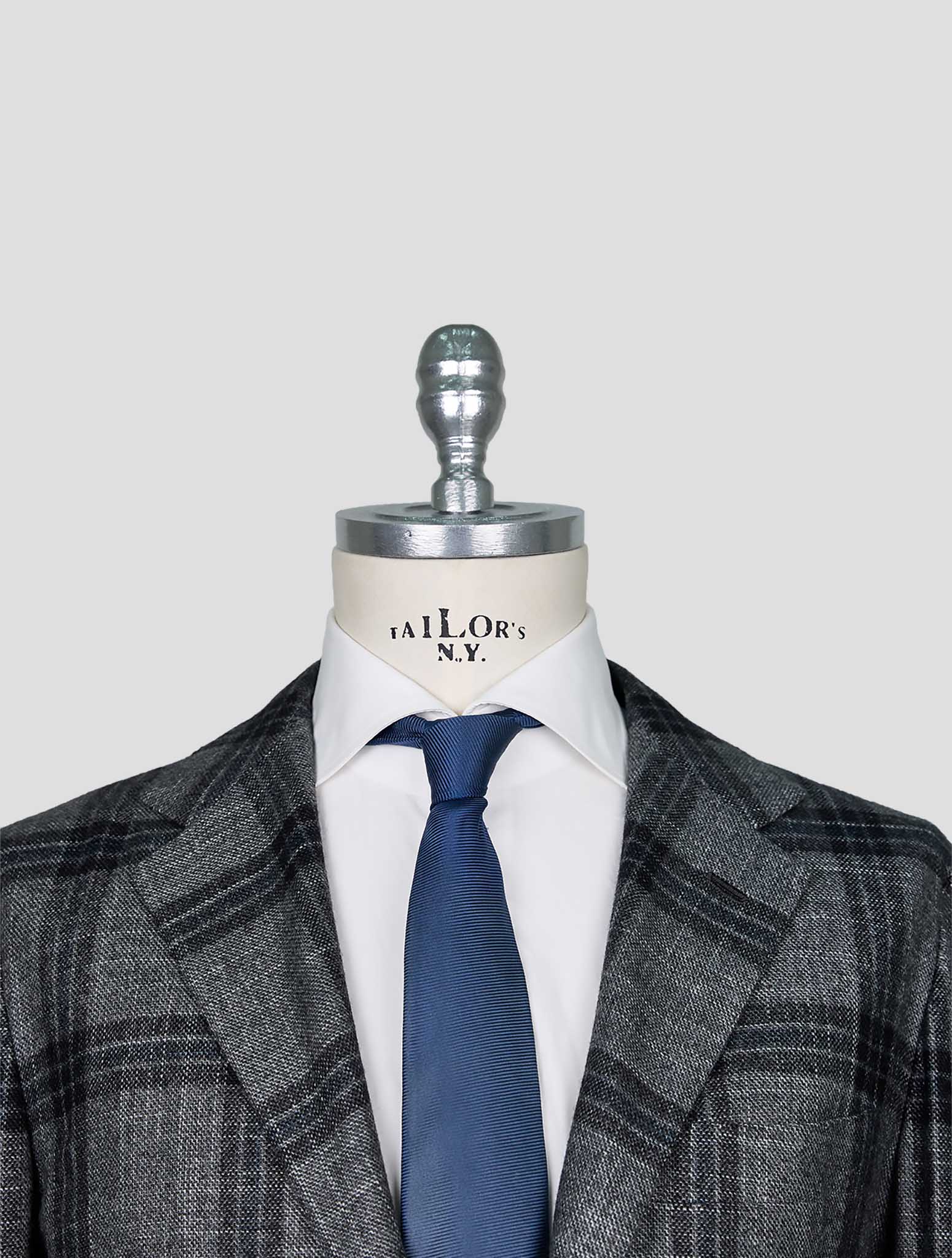 Kiton Gray Cashmere Silk Blazer