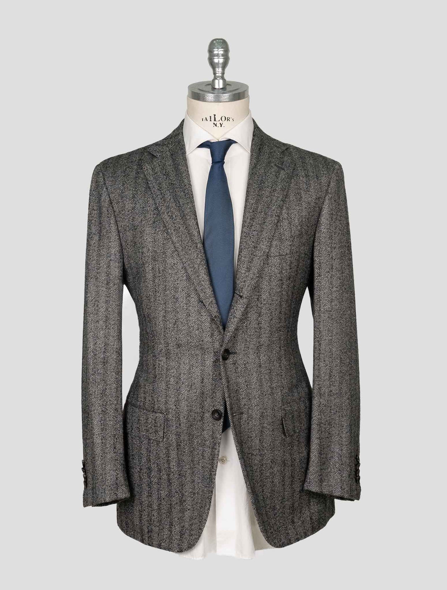 Kiton Gray Cashmere Blazer