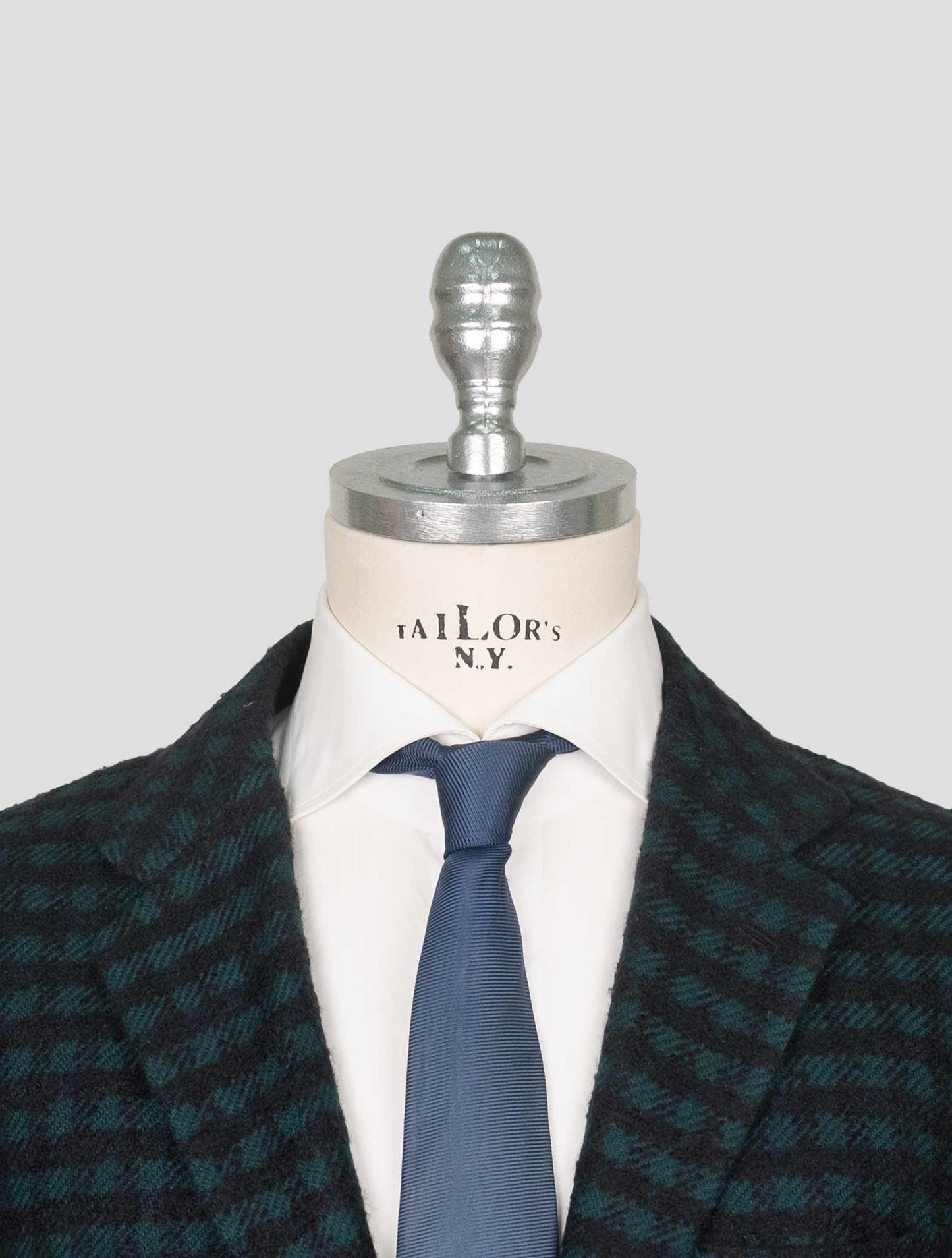 Kiton Green Blue Cashmere Silk Blazer