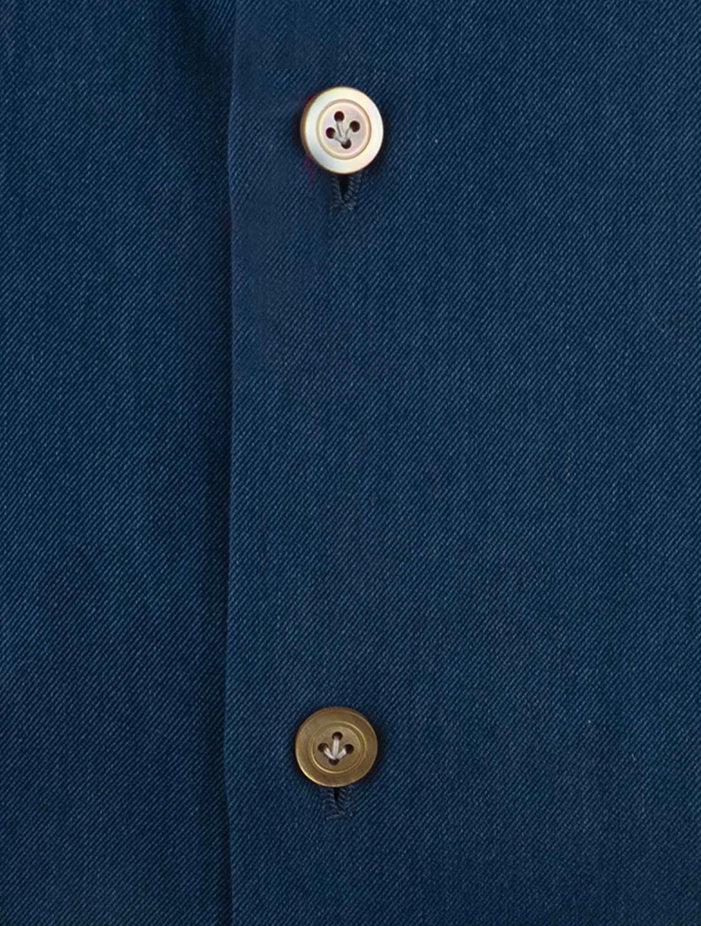 Kiton Denim Cotton Washed Shirt Nerano