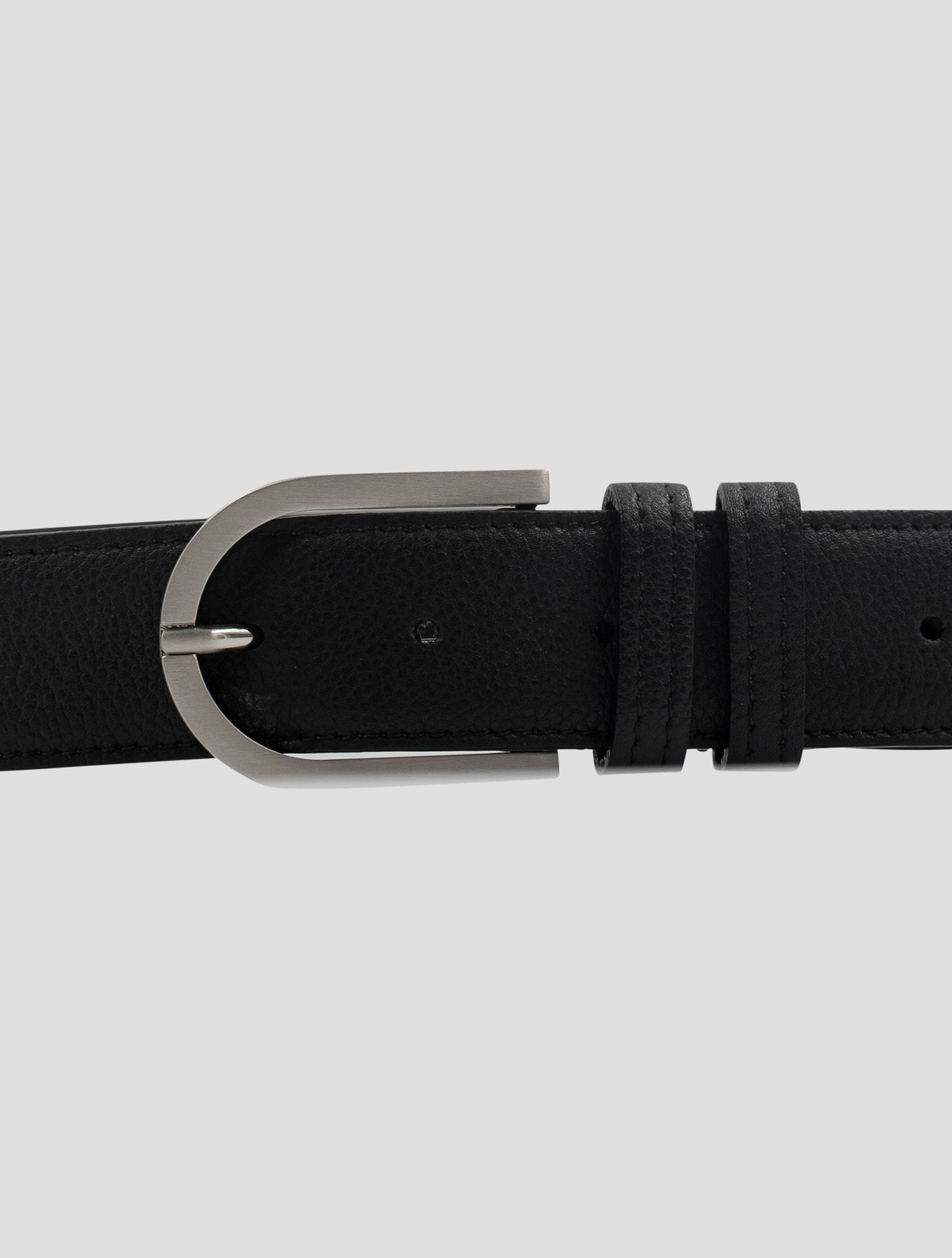 Kiton Black Leather  Belt