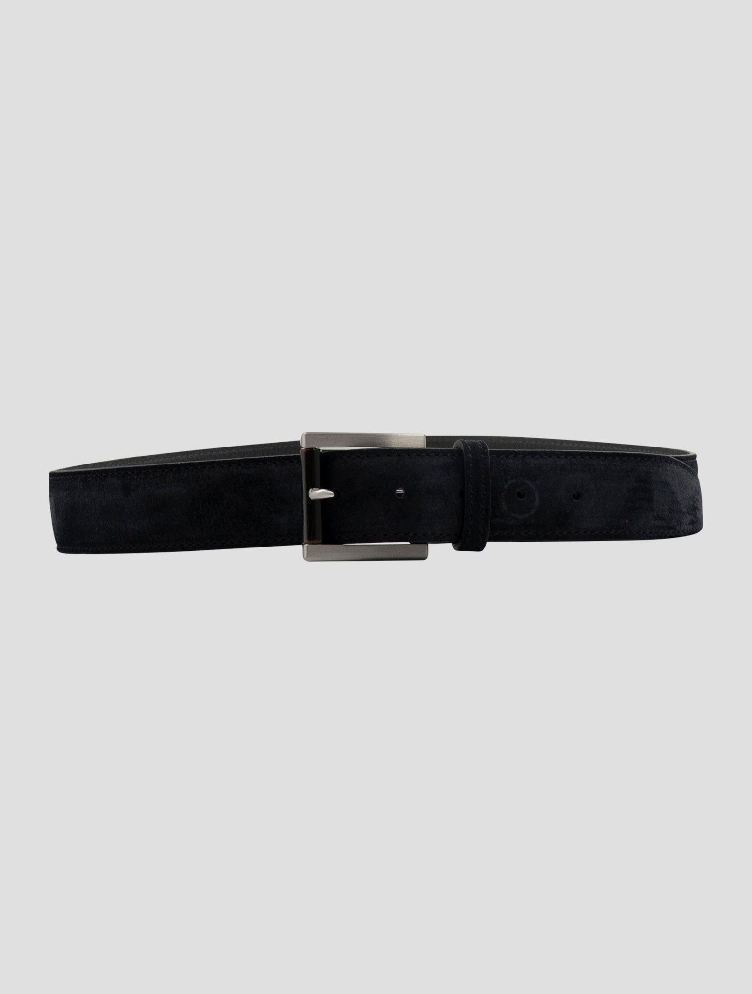 Kiton Blue Leather Suede Belt