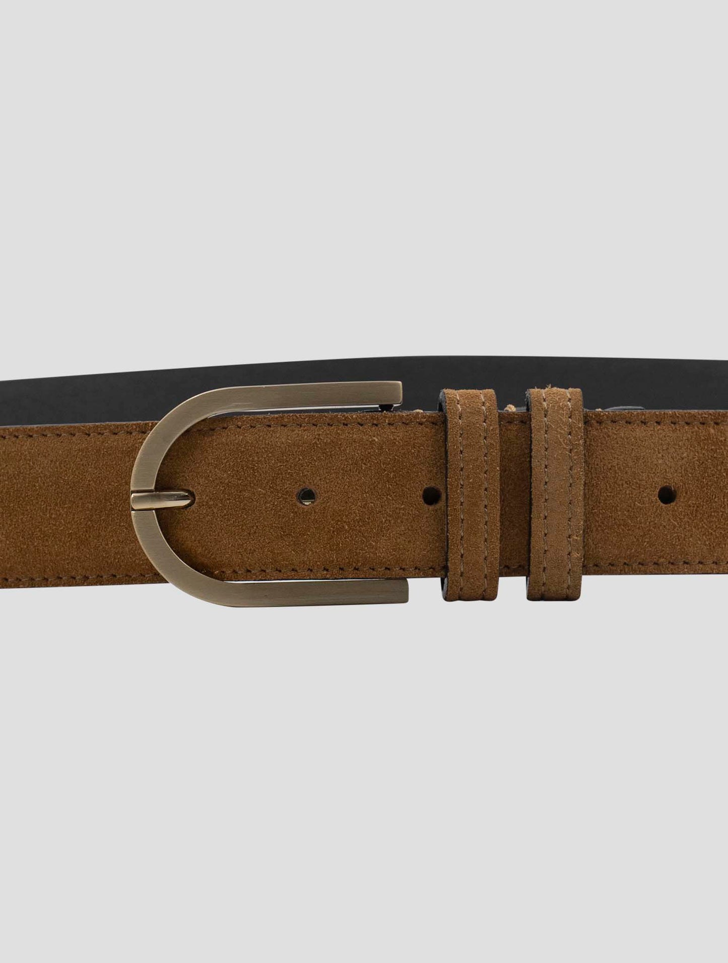 Kiton Beige Leather Suede Belt