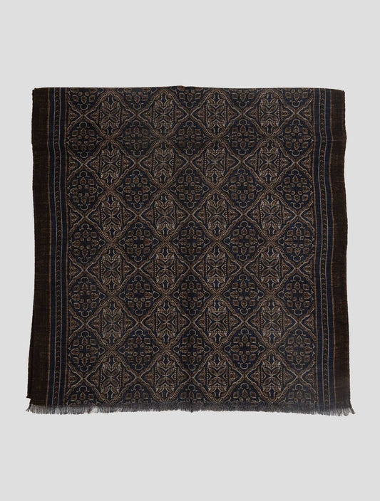 Kiton Multicolor Wool Scarf 45x180