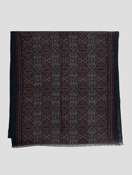 Kiton Multicolor Wool Scarf 45x180