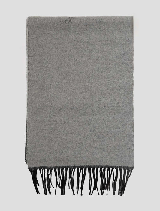 Kiton Gray Cashmere Scarf 35x180