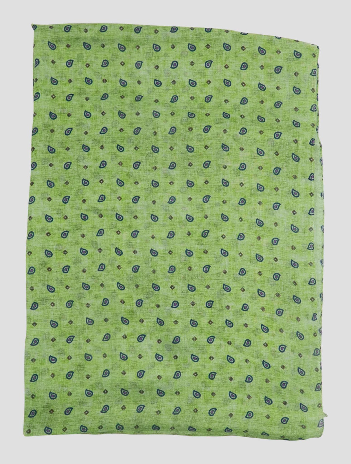 Kiton Green Silk Scarf 50x180
