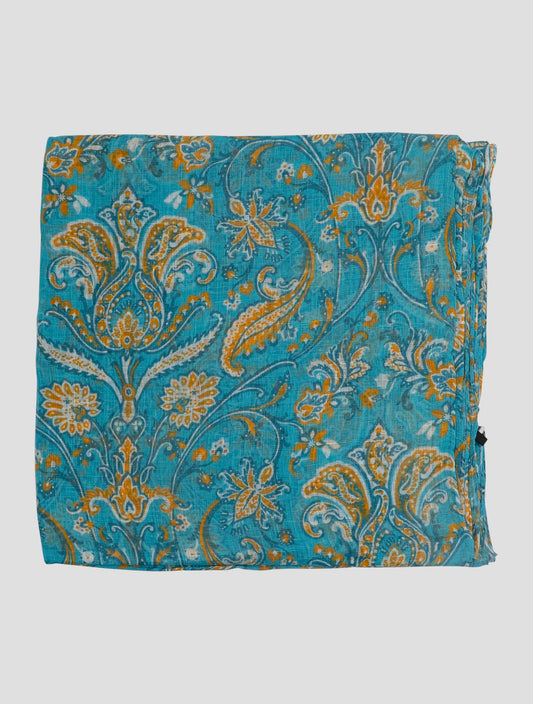 Kiton Multicolor Linen Scarf 65x180