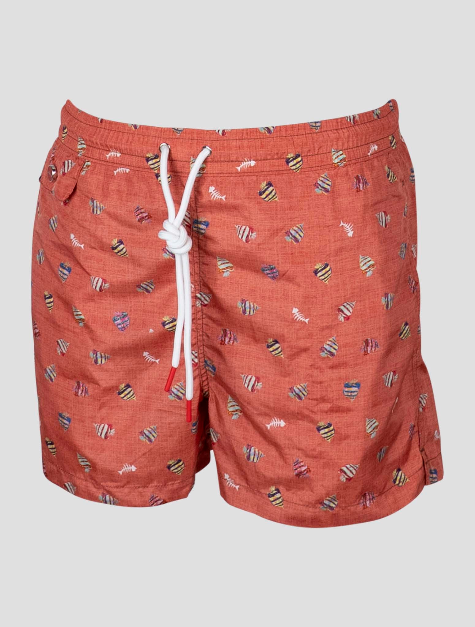 Kiton Orange Pl Swim Trunks