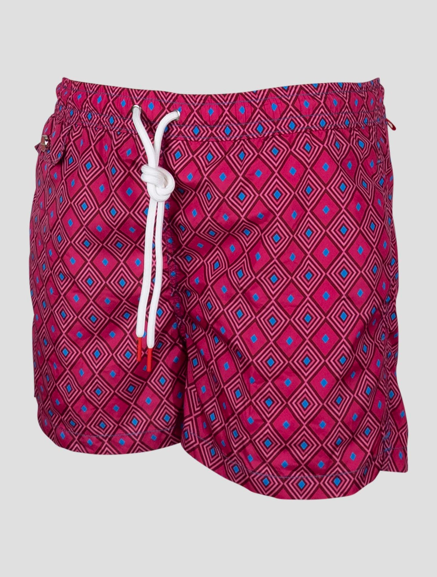 Kiton Fuchsia Light Blue Pl Swim Trunks