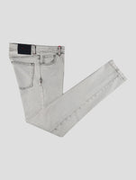 Kiton Light Gray Cotton Ea Limited Edition Jeans
