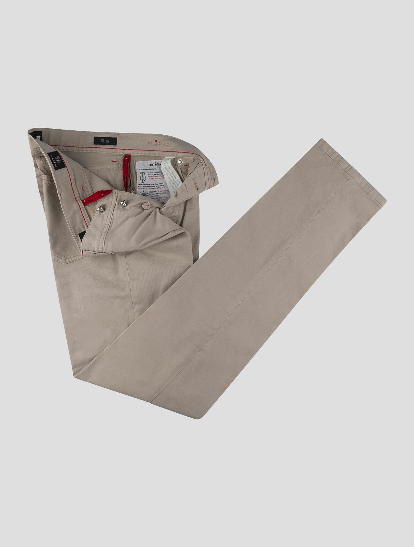 Kiton Beige Cotton Ea Jeans