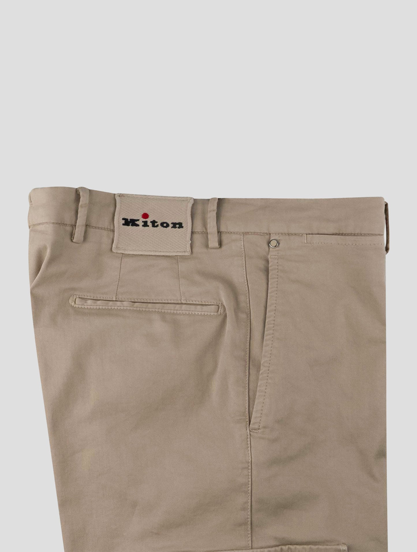 Kiton Brown Cotton Ea Cargo Pants