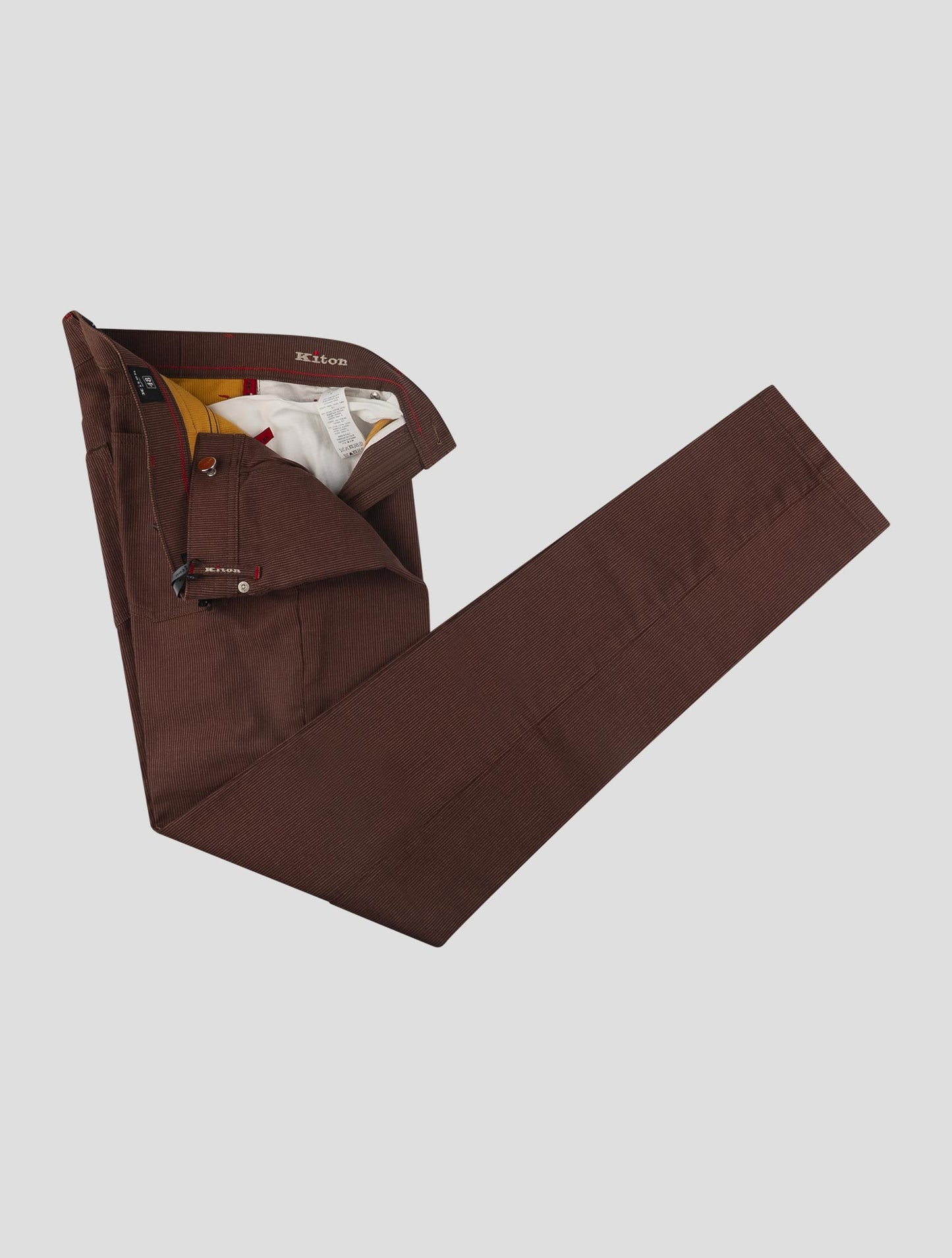 Kiton Burgundy Cotton Velvet Jeans