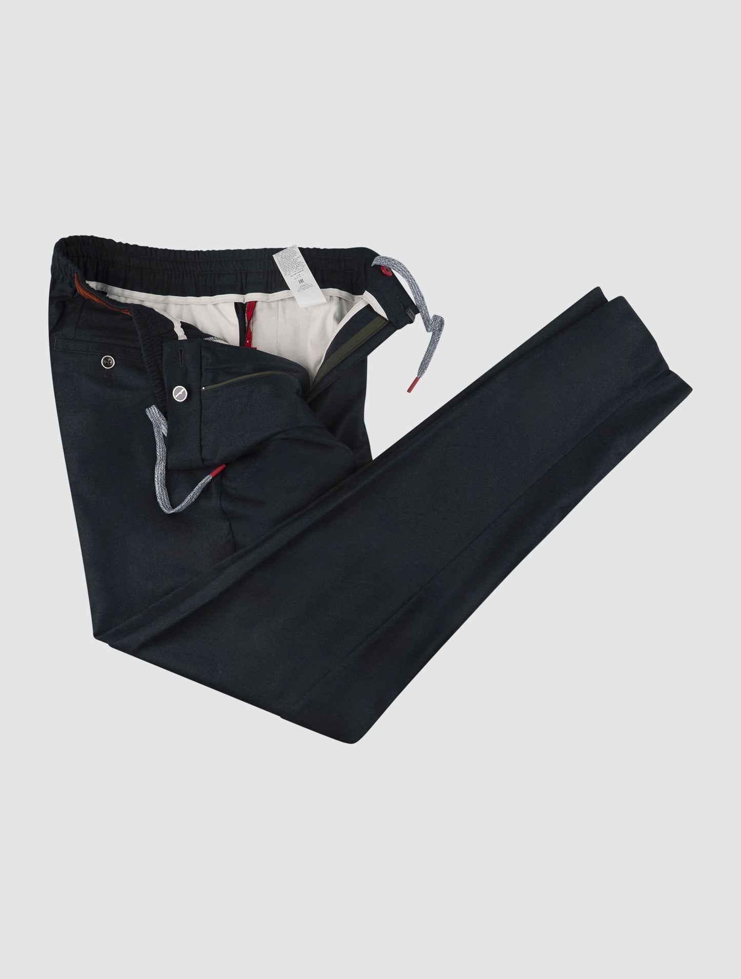 Kiton Green Virgin Wool Super 140's Pants