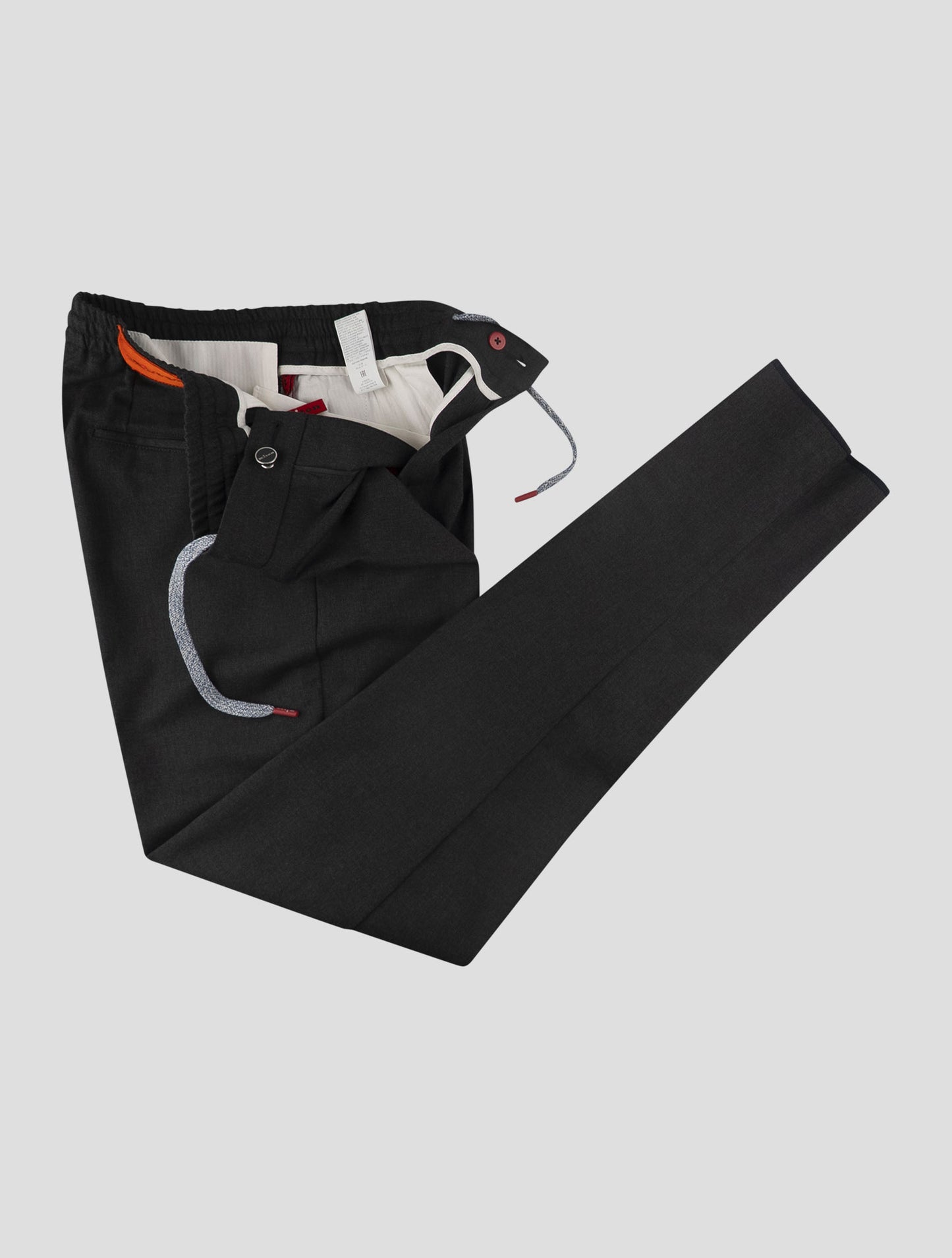 Kiton Gray Wool Ea Pants