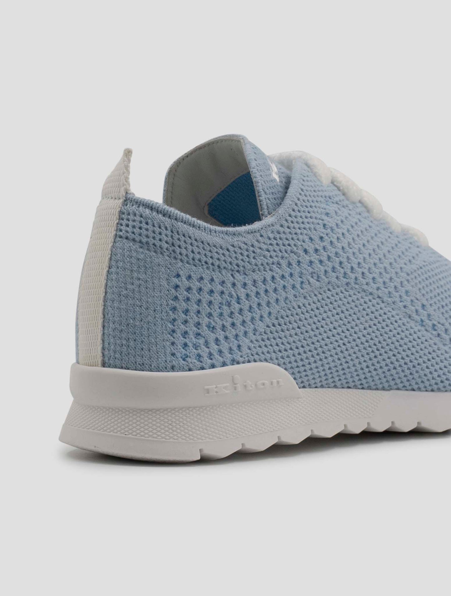 Kiton Light Blue Cashmere Pl Sneakers Women