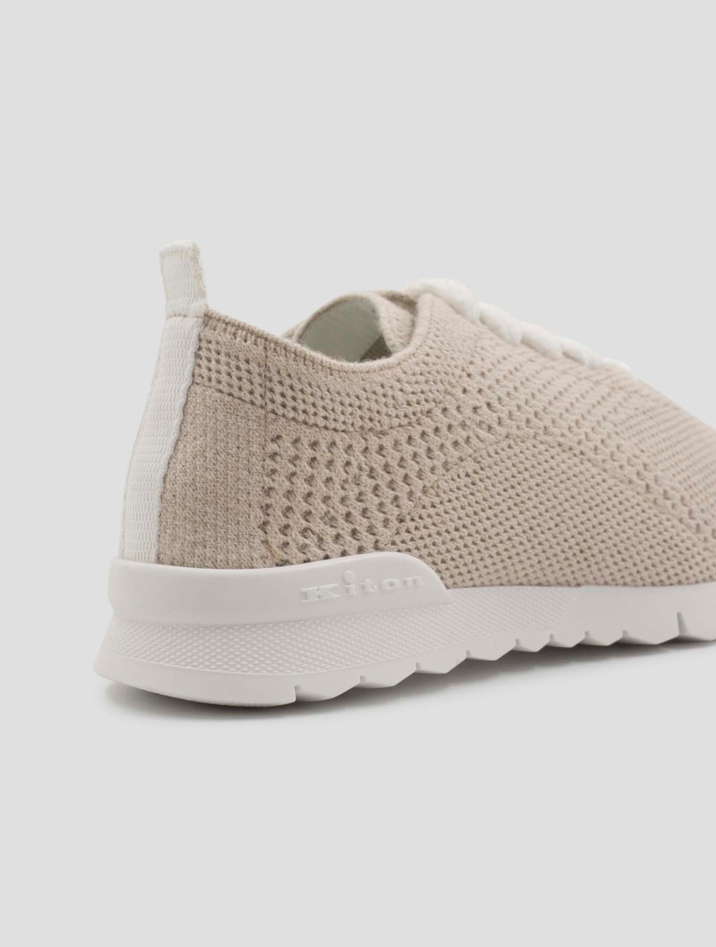 Kiton Beige Cashmere Pl Sneakers Women