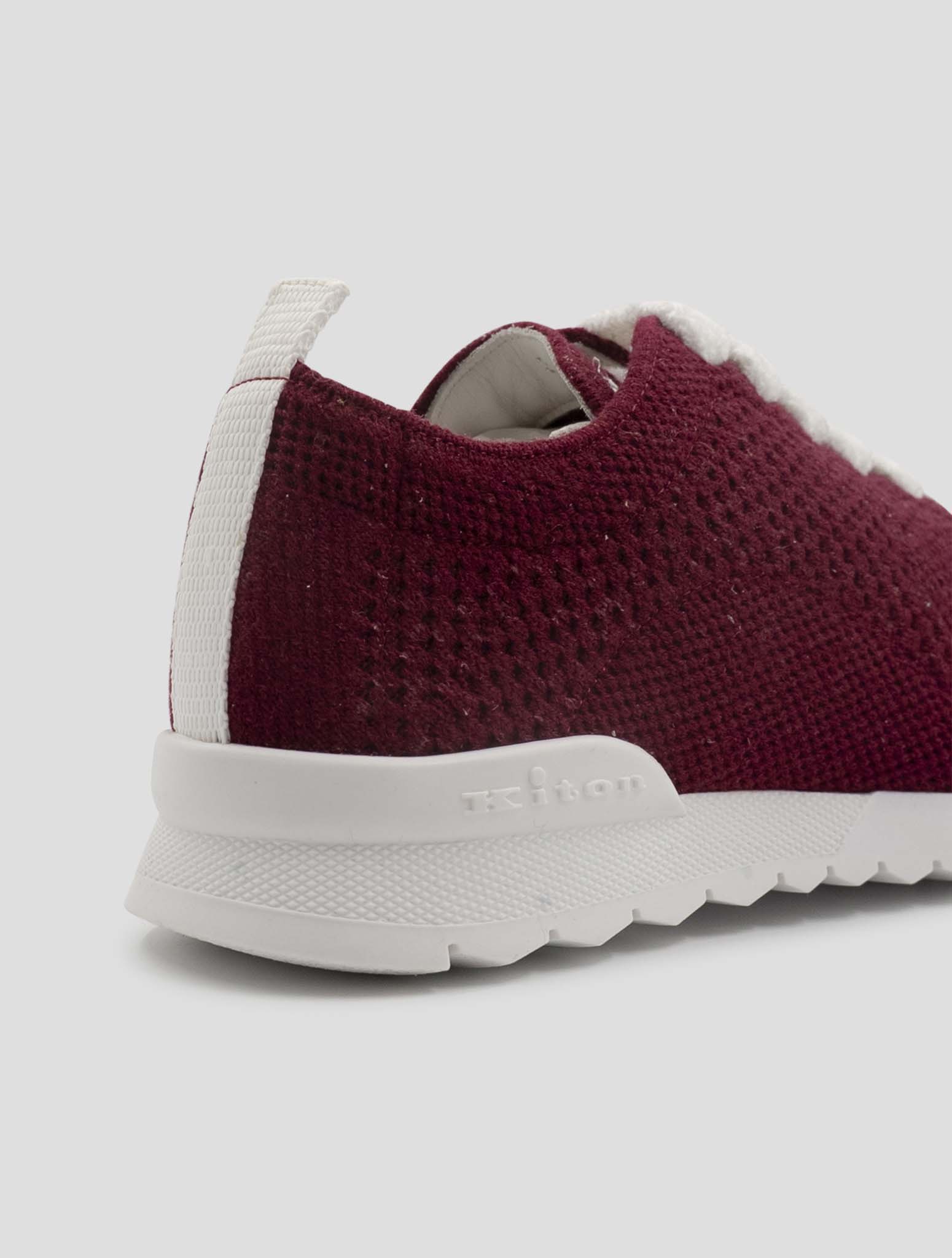 Kiton Red Cashmere Pl Sneakers Women