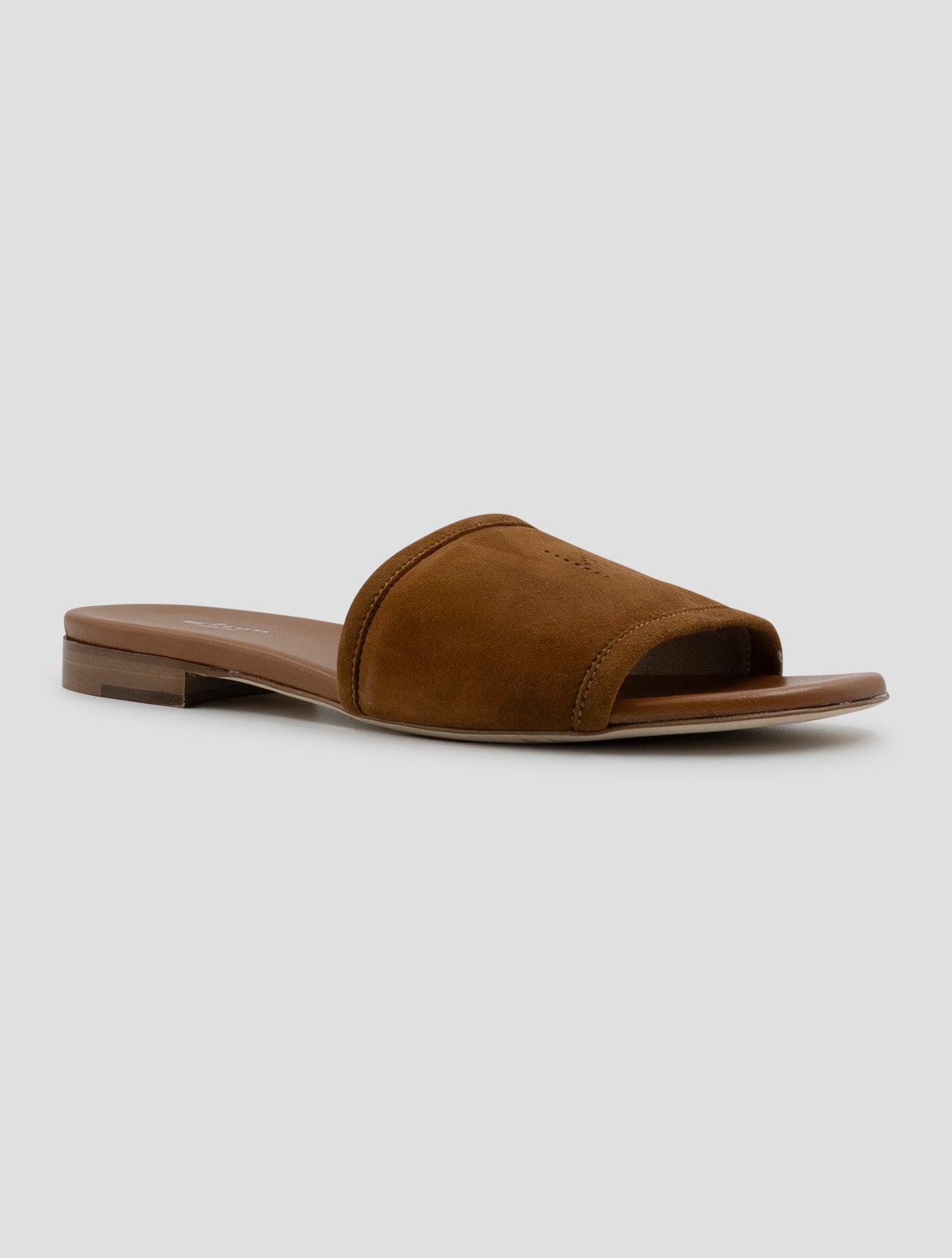 Kiton Brown Leather Suede Sandals Women