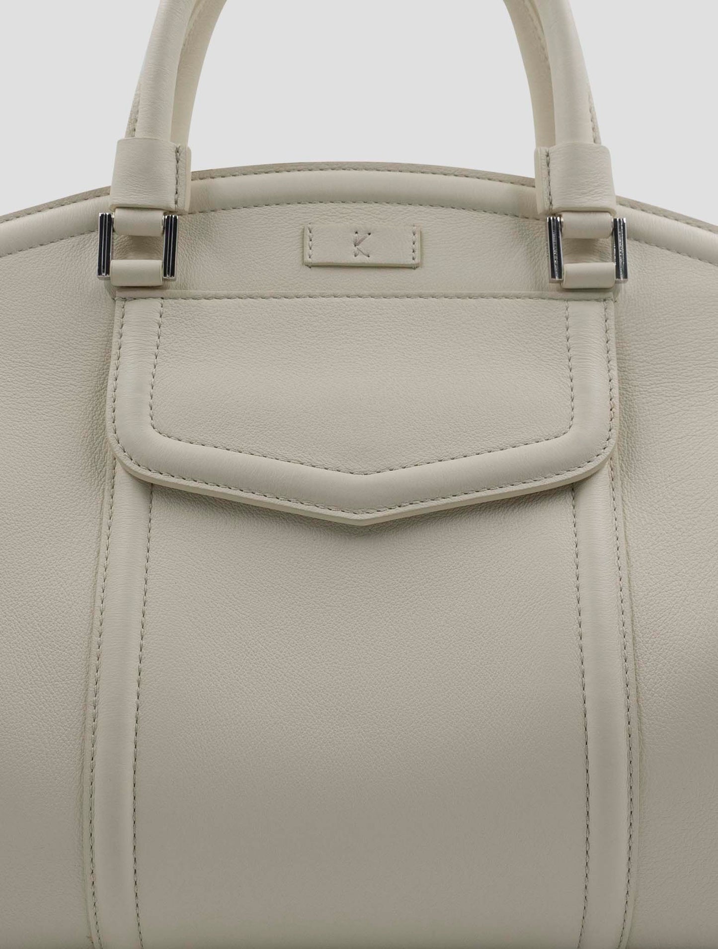 Kiton White Leather Bag Women