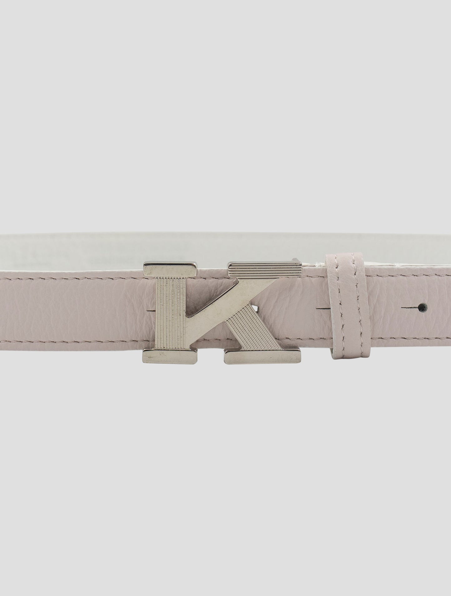 Kiton Pink Leather Deer Belt Women