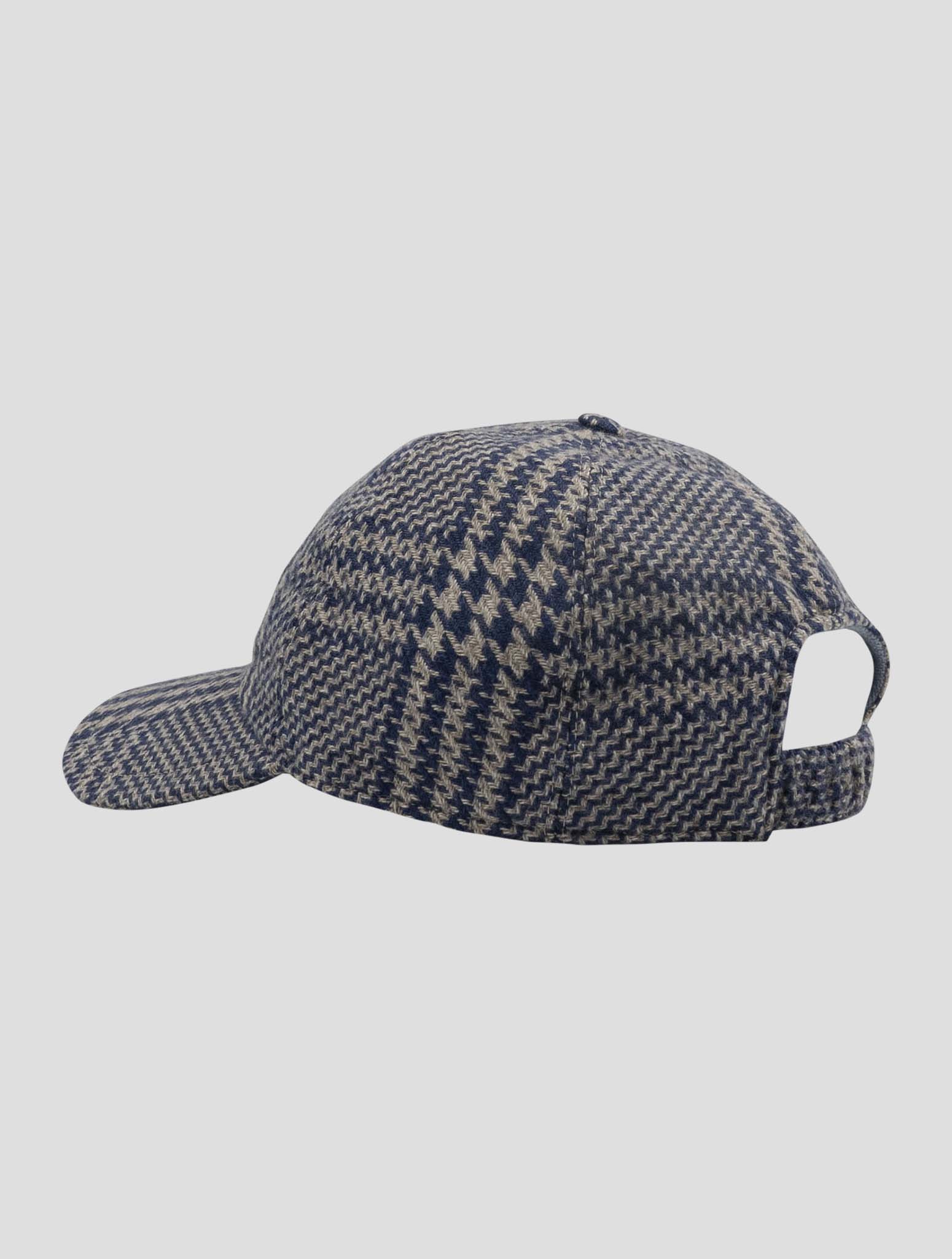 Kiton Blue Gray Silk Cashmere Baseball Cap Women