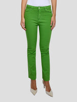 Kiton Green Cotton Ea Jeans Women