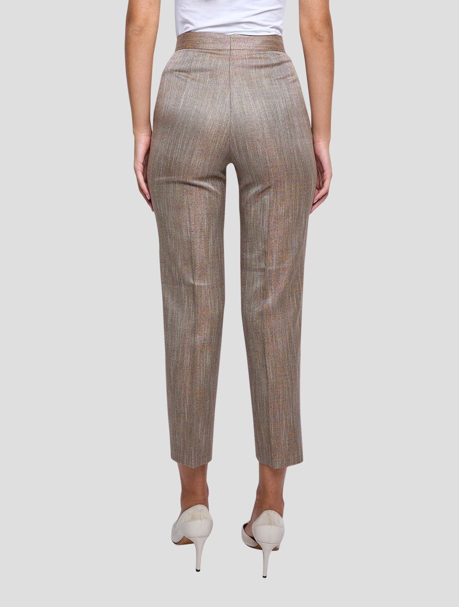 Kiton Brown Viscose Pants Women