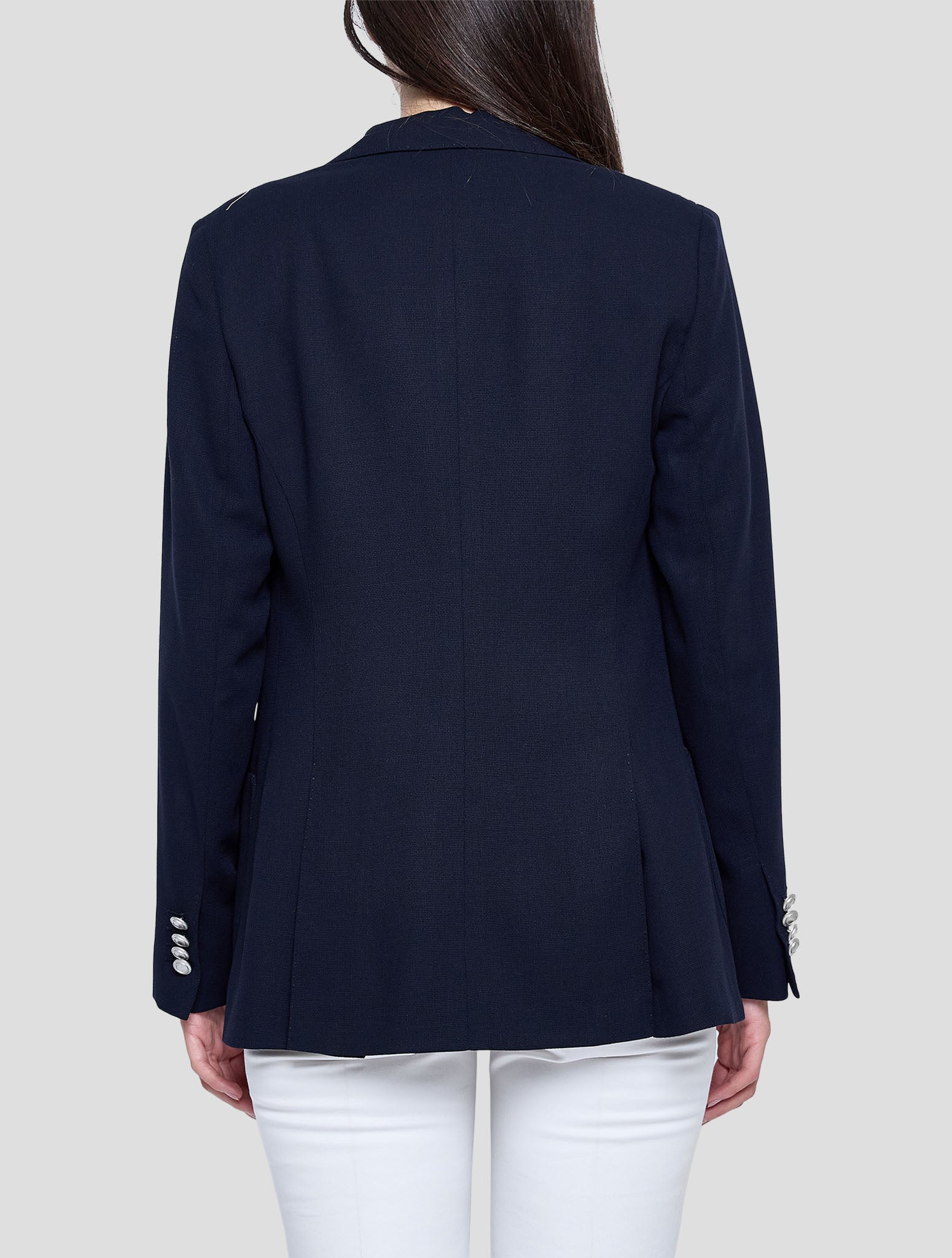 Kiton Blue Wool Blazer Women