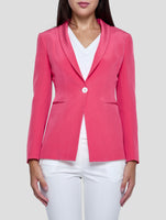 Kiton Pink Silk Blazer Women