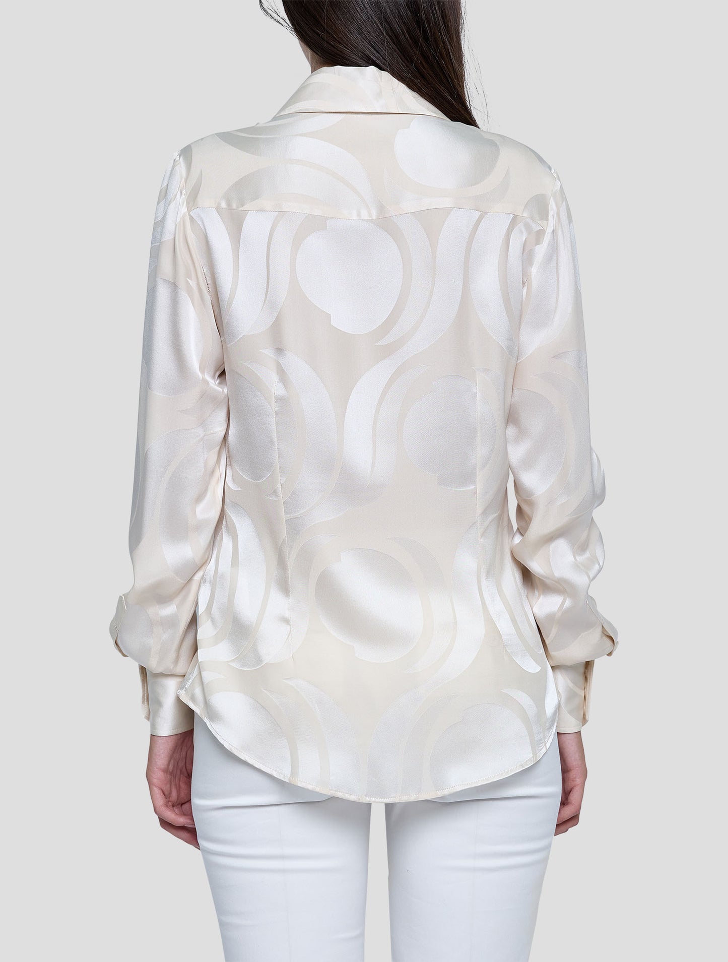 Kiton Beige Silk Shirt Women