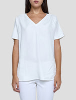 Kiton White Viscose Ea Shirt Women