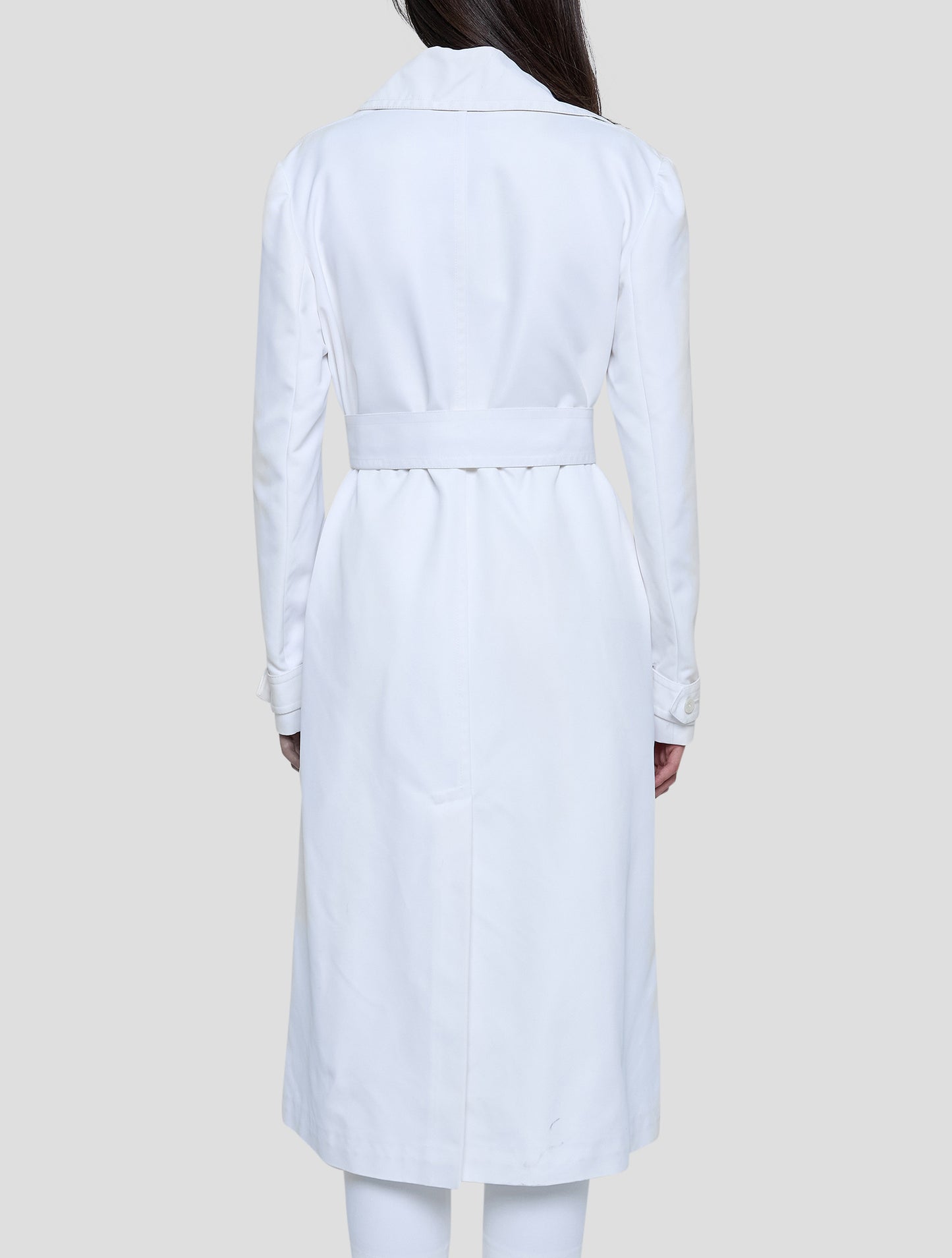 Kiton White Pa Overcoat Women