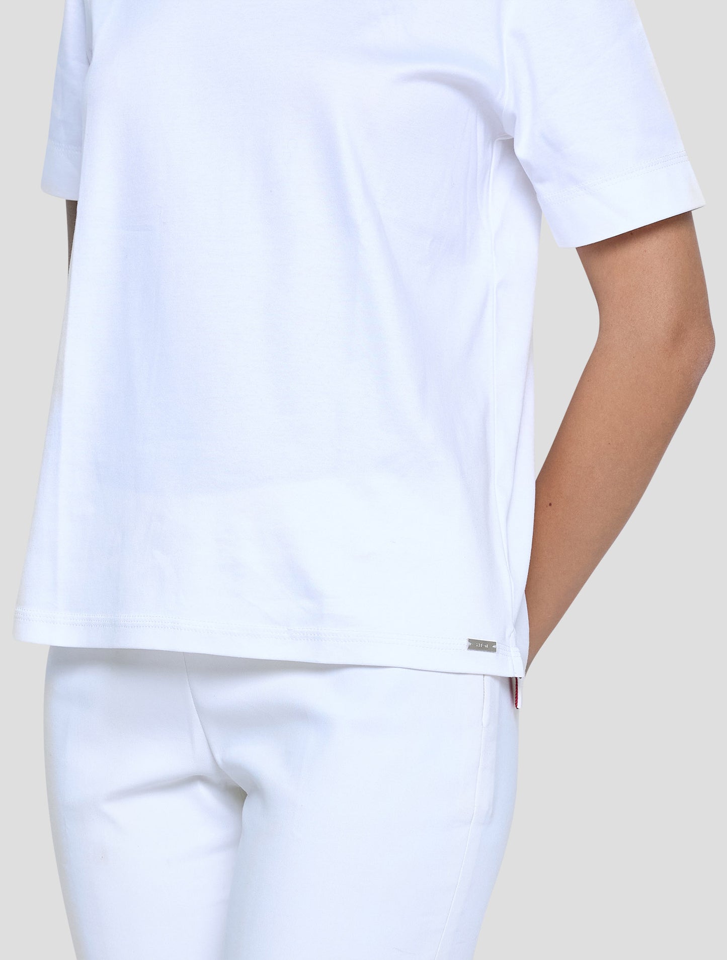 Kiton Whoite Cotton T-Shirt Women
