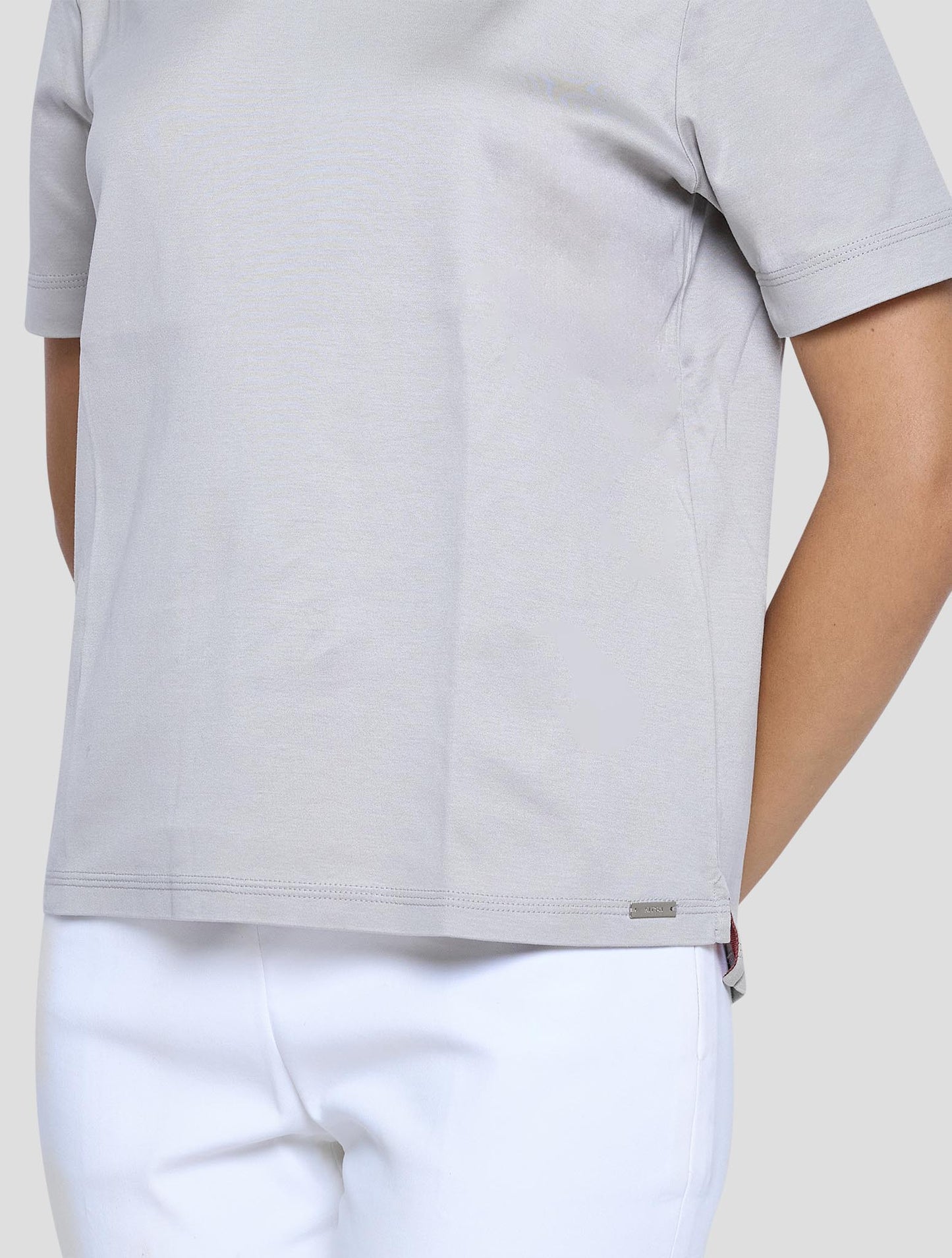 Kiton Taupe Cotton T-Shirt Women