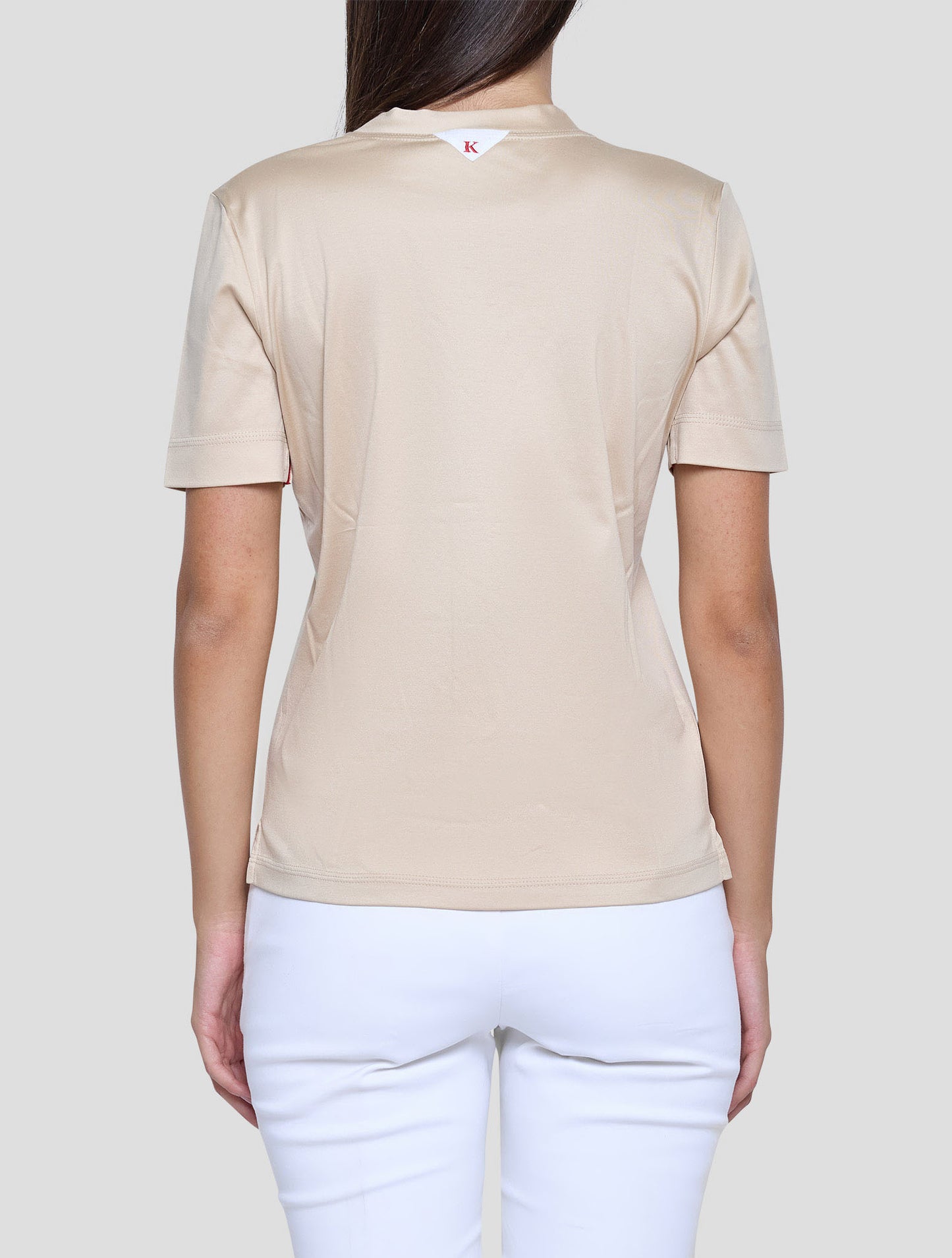 Kiton Brown Cotton T-Shirt Women