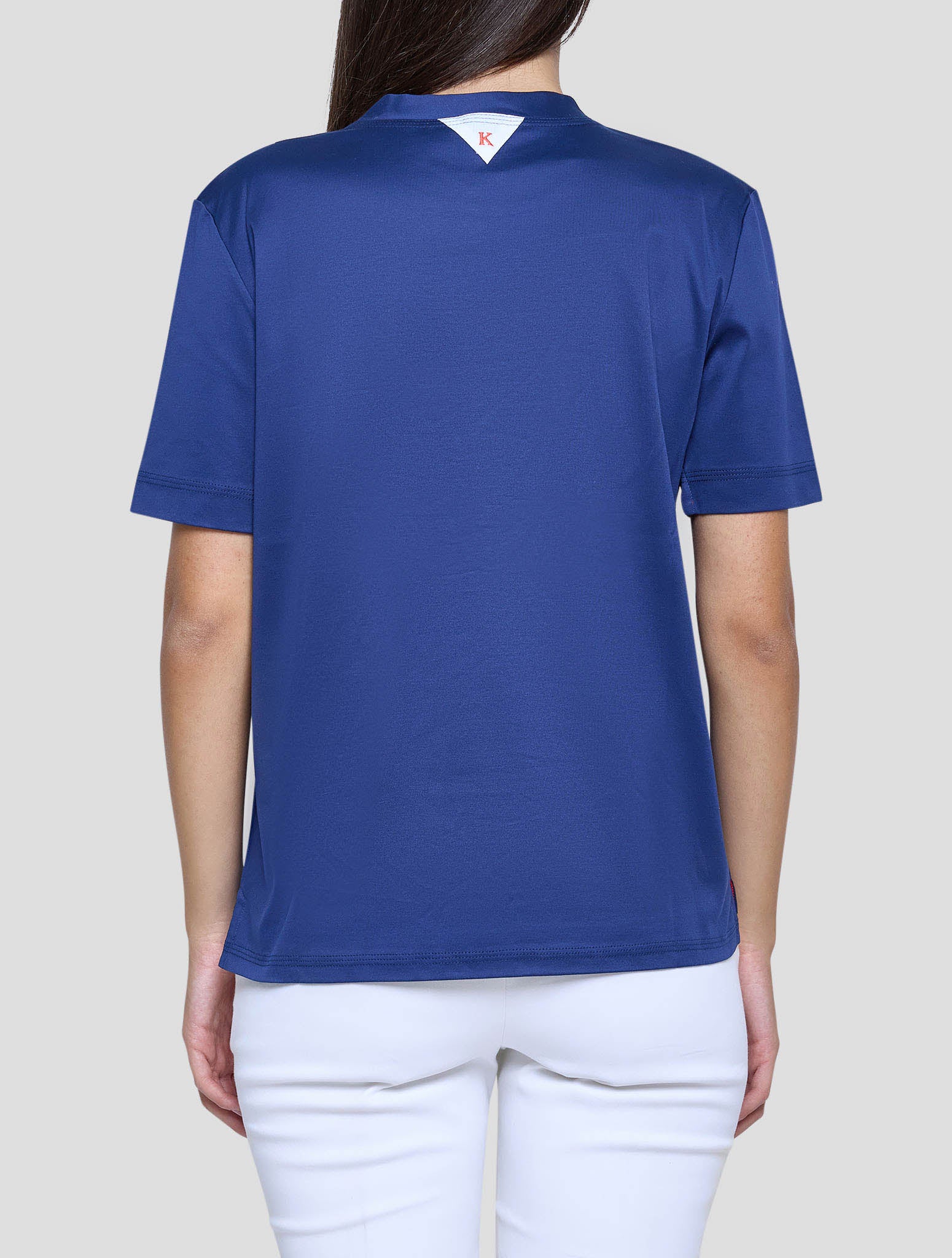 Kiton Blue Cotton T-Shirt Women