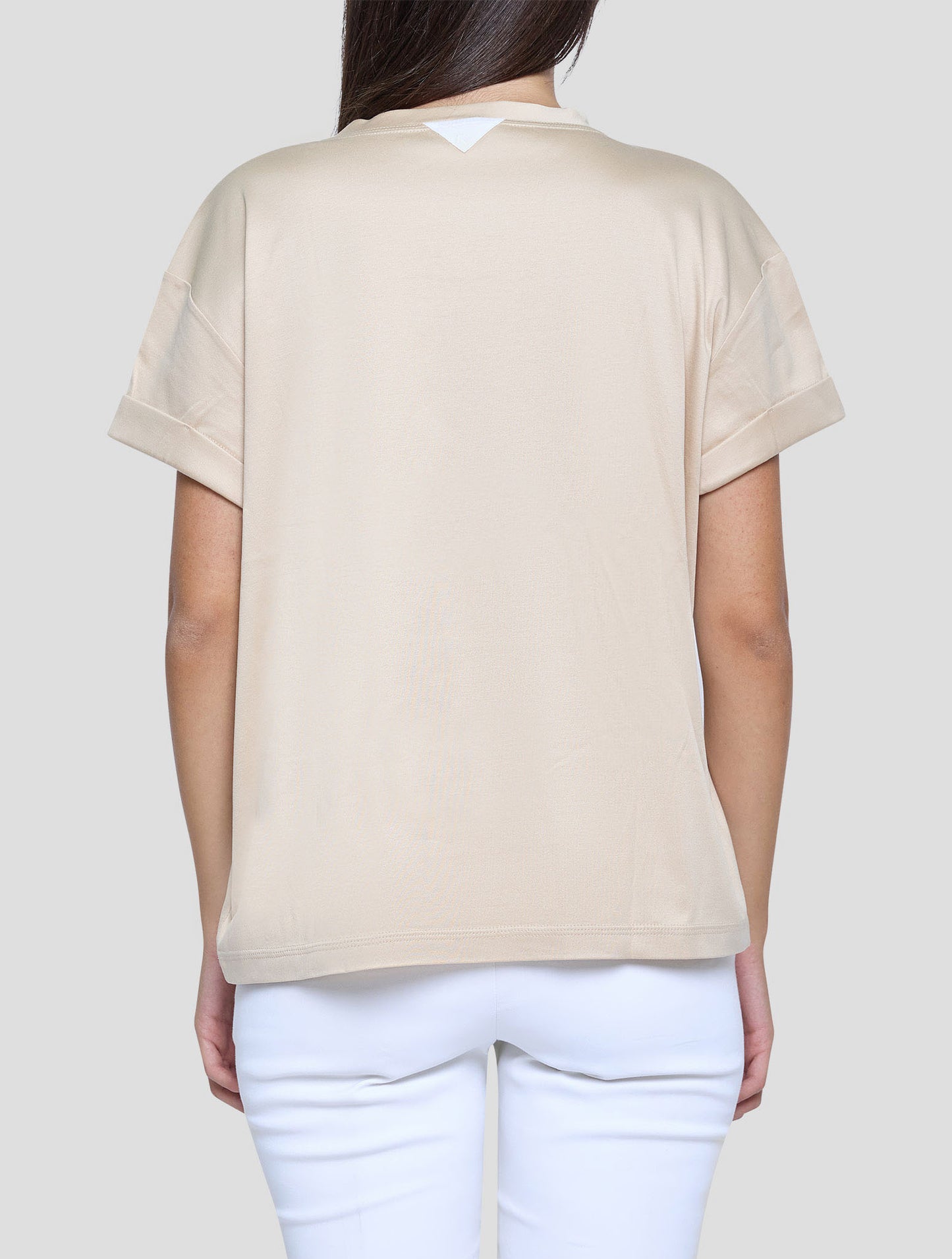 Kiton White Cotton T-Shirt Women