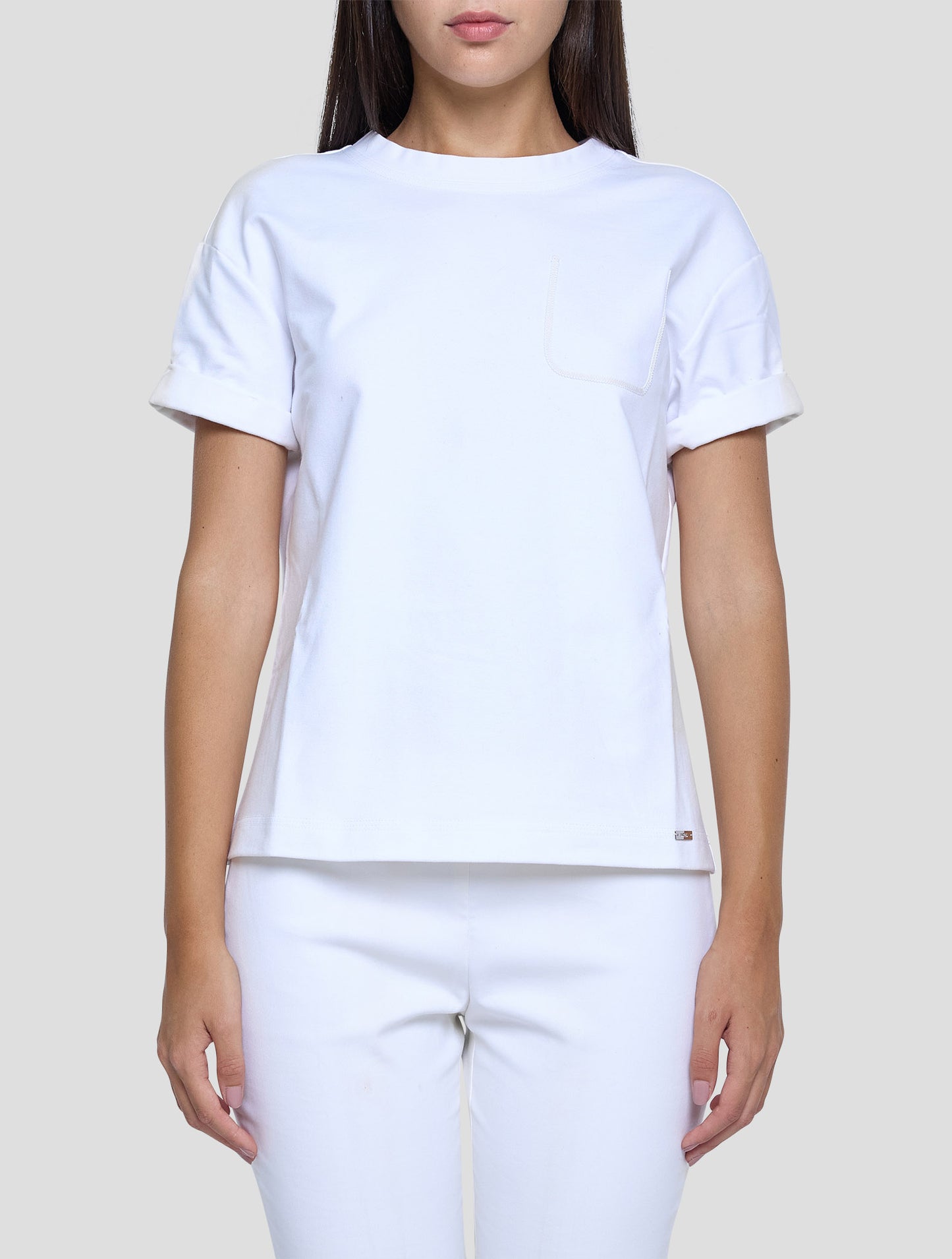 Kiton White Cotton Ea T-Shirt Women