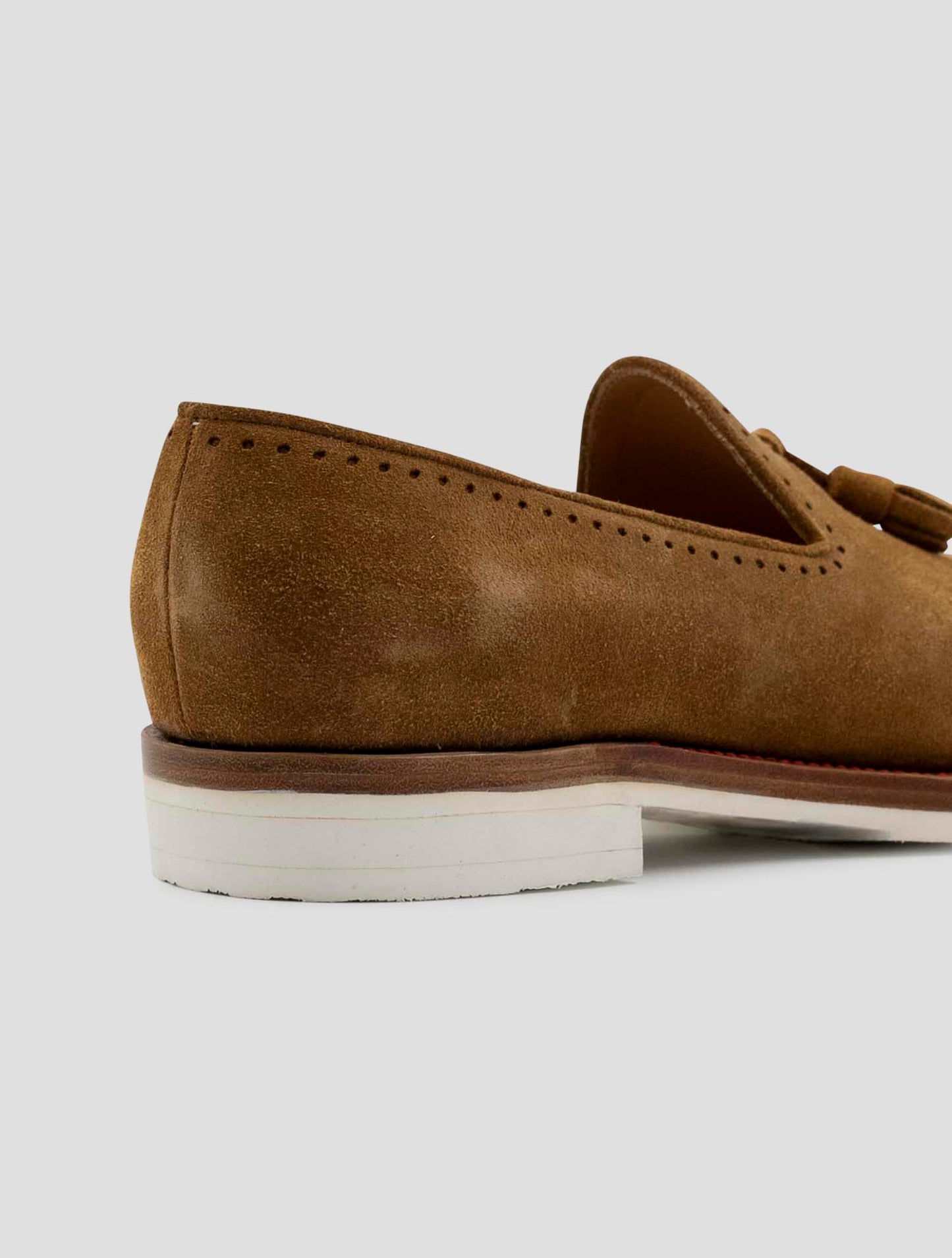 Kiton Brown Leather Suede Loafers