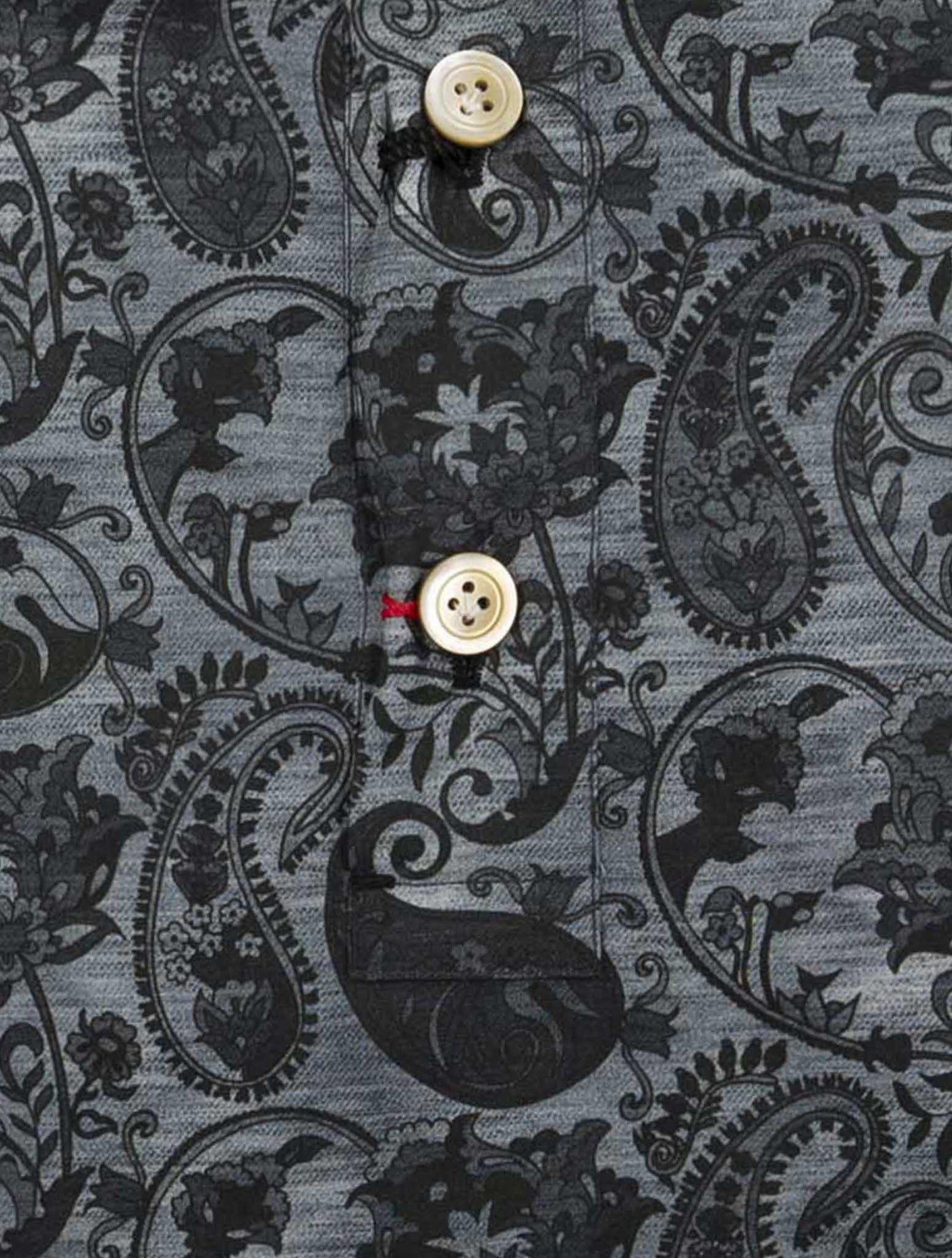 Kiton Dark Gray Cotton Shirt Positano