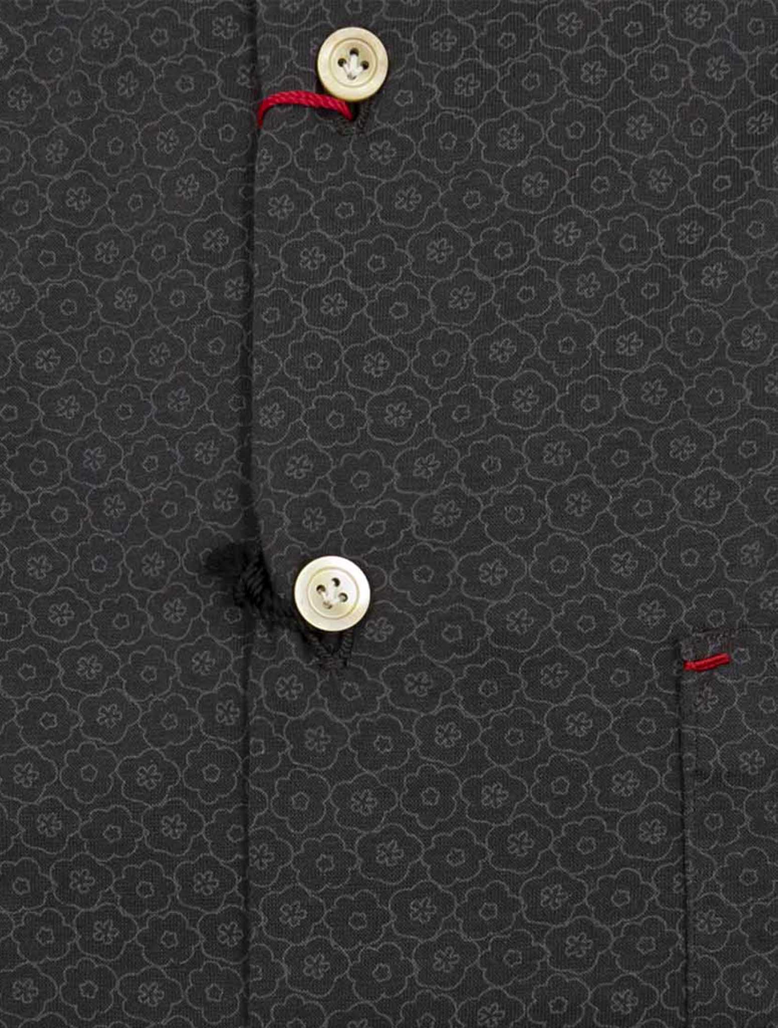 Kiton Dark Gray Cotton Shirt Nerano
