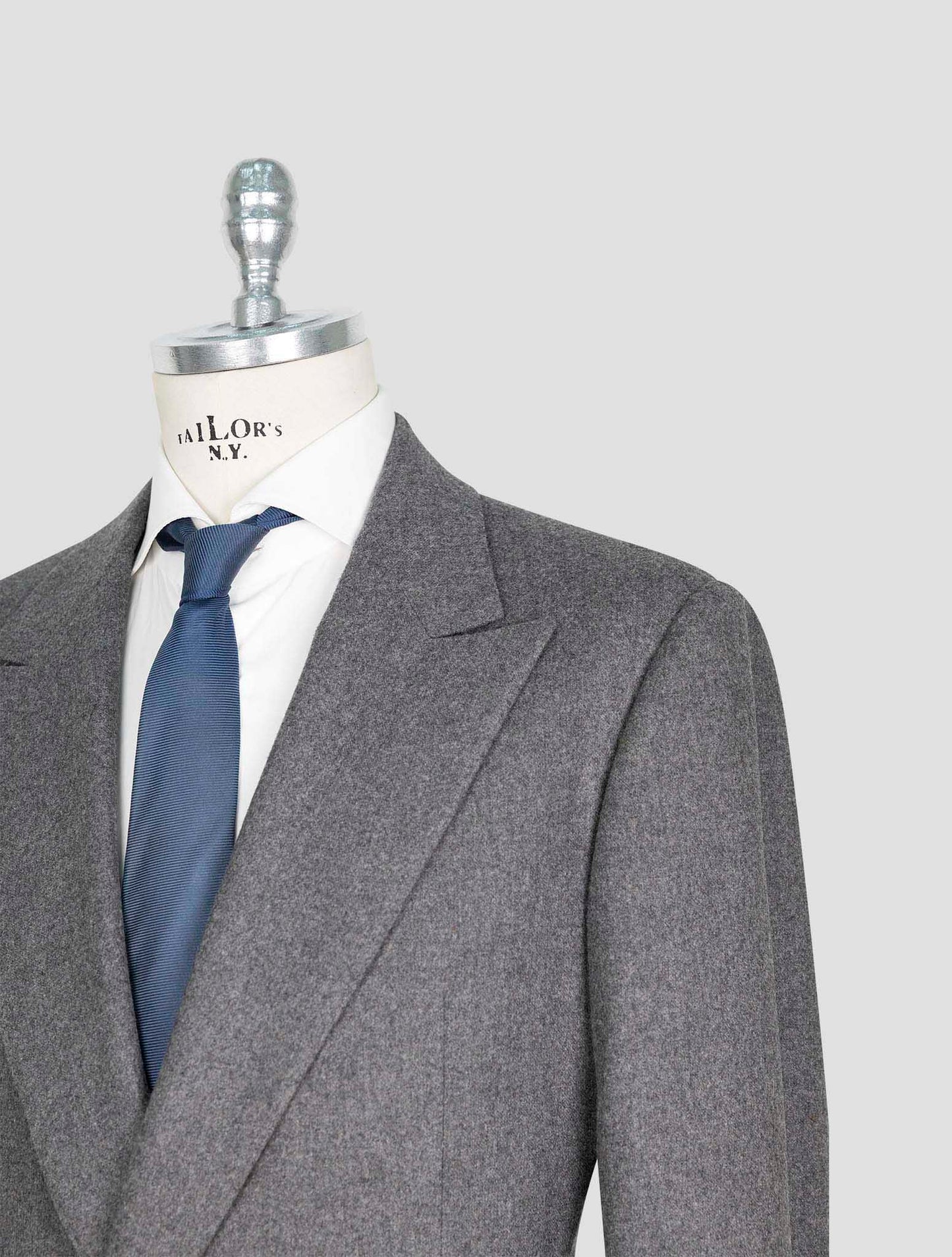 Kiton Knt Dark Gray Wool Blazer